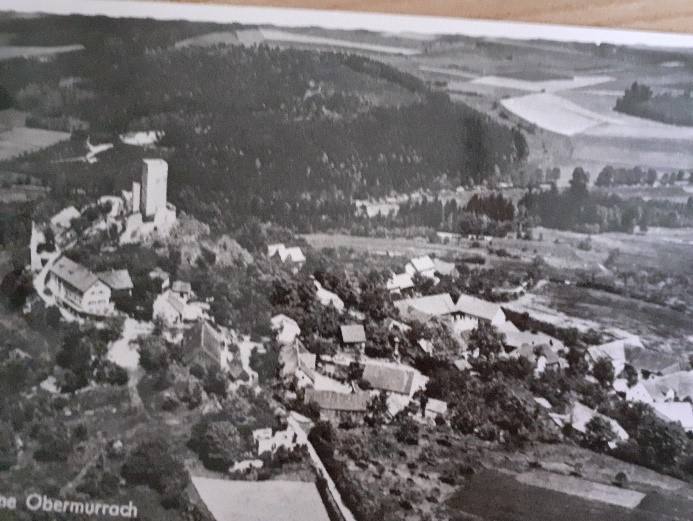 Luftbild von Obermurach um 1960